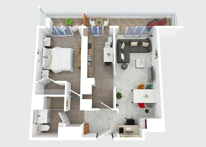 Appartement La Perle Grand 2p Terrasse Centre Proche Plages Clim Menton